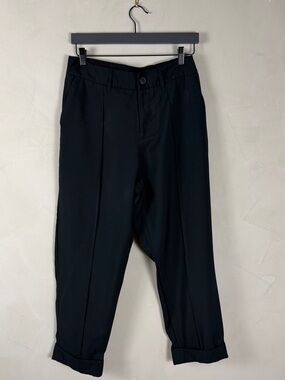 Women’s Black Dress Pants – Tapered / Cuffed Hem - a new day